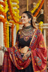 Shubhkala Black Silk Digital Printed Work Navratri Lehenga Choli